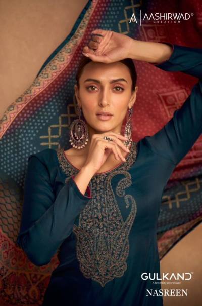 Nasreen By Aashirwad Designer Festive Wear Salwar Kameez Collection